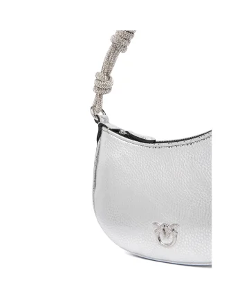Geanta dama  Argento ZZFN Half Moon Baby C + M, roz, din piele naturala