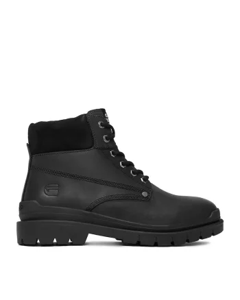 Ghete barbati,  CEO-BLAKE-02, piele naturala, negru