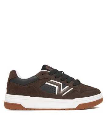 Tenisi unisex  Upland VN000D6FY491, piele naturala, maro/negru