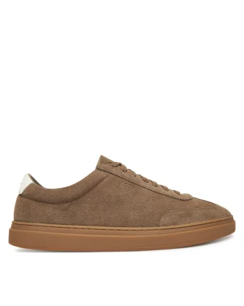 Tenisi barbati  Open Green 342, piele naturala, maro
