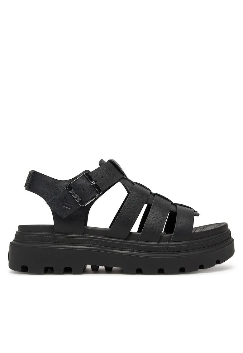 Sandale dama,  Pallacruise Fisherma, piele naturala, negru,