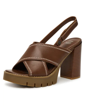 Sandale dama,  piele naturala, maro
