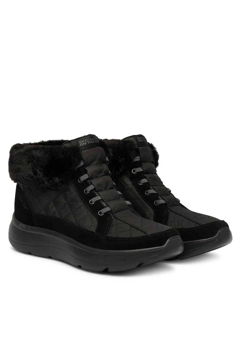 Botine dama 144841,  Textil, Negru
