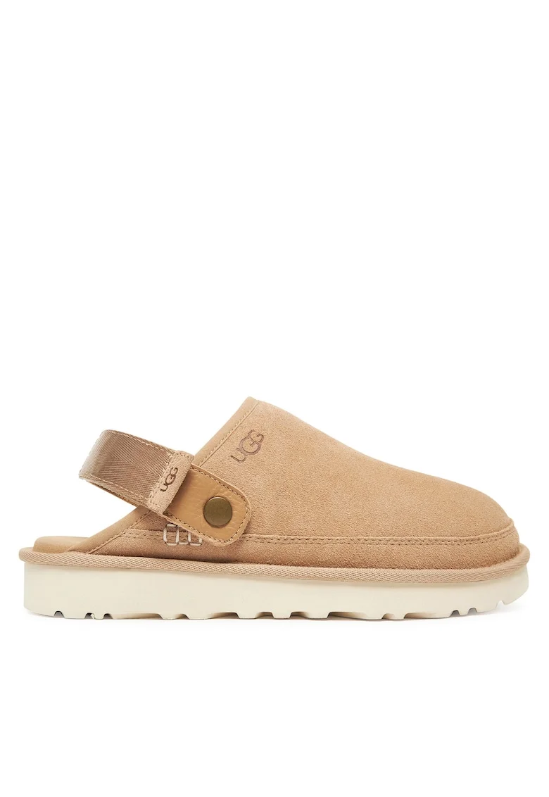 Slapi barbati  model Sand M Goldencoast, piele naturala, bej