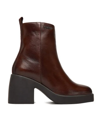 Botine dama  piele naturala, maro, CEO-WI34-GAGA-01