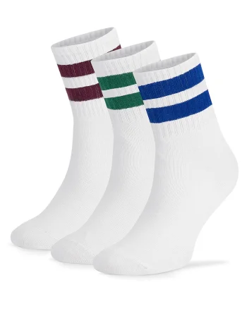 Sosete dama,  alb, set 3 bucati