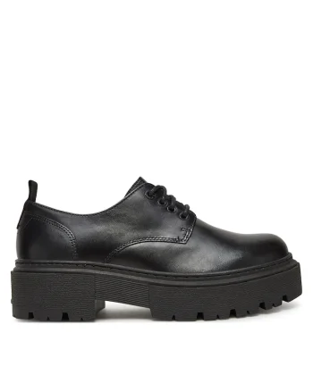 Pantofi dama  piele naturala, negru, Negru