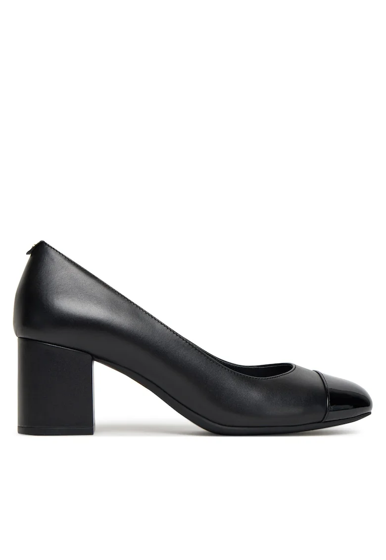 Pantofi dama,  toc, piele naturala, negru