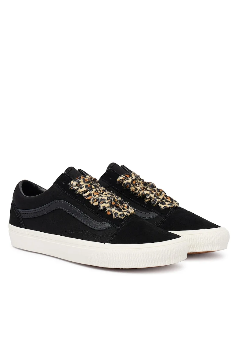 Tenisi unisex  Old Skool, piele naturala, negru