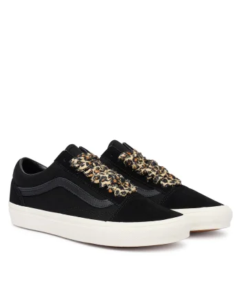 Tenisi unisex  Old Skool, piele naturala, negru