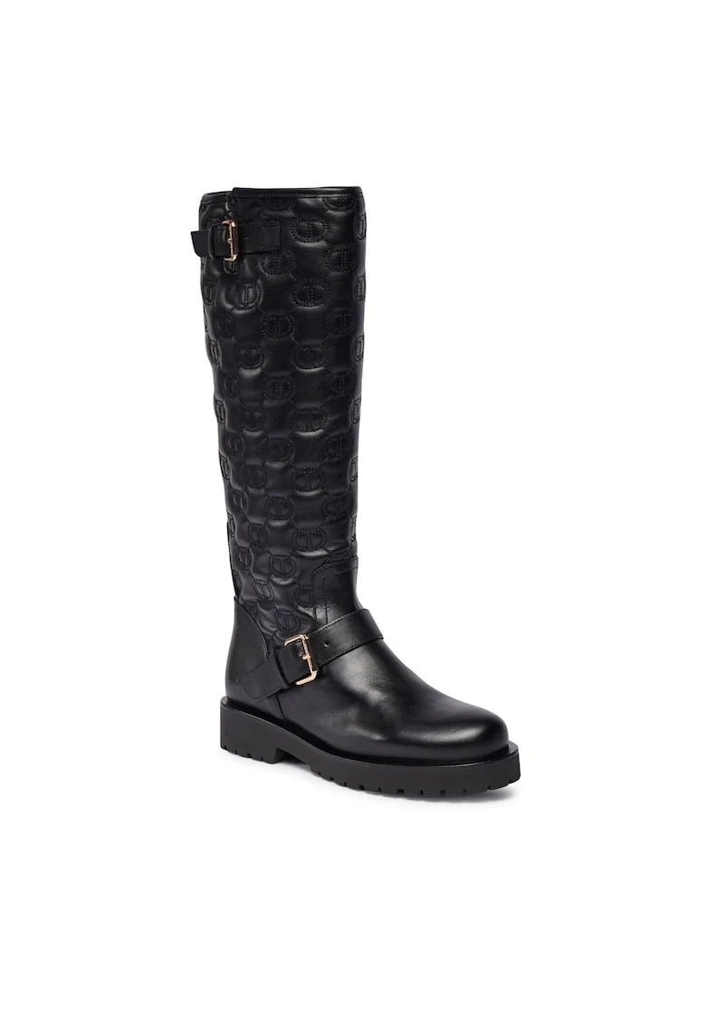 Cizme dama,  piele naturala, negru,