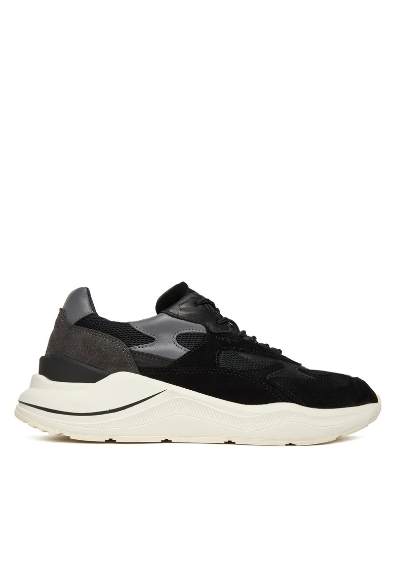 Tenisi barbati  Fuga Mesh, piele naturala, negru