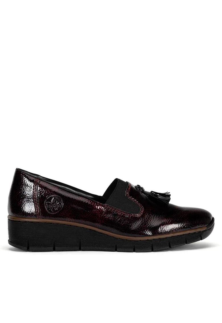 Pantofi dama  bordo, piele ecologica,