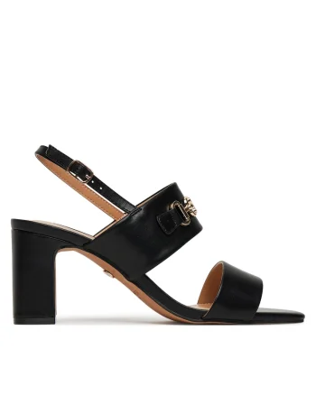 Sandale dama,  cu toc, negru