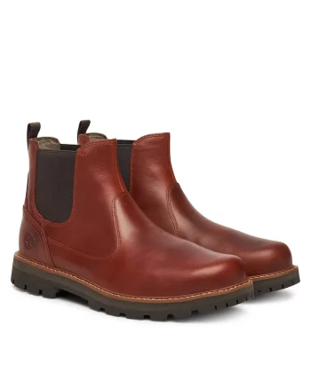 Ghete barbati  Britton Road, piele naturala, maro Chelsea, Maro
