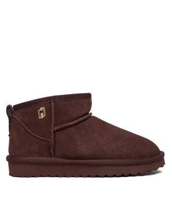 Ghete dama  Amarone, piele naturala, maro,