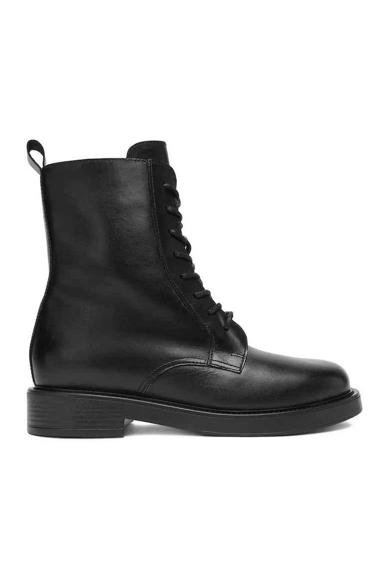 Ghete dama  C Zane, piele naturala, negru