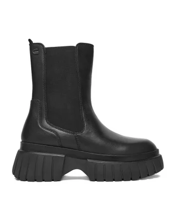 Ghete dama  CEO-WI33-CS555-KIWI, piele naturala, negru