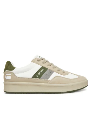 Tenisi barbati,  CARTER-01-WE, alb, piele naturala