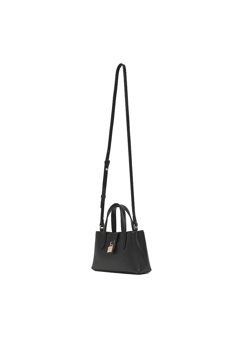 Geanta dama  neagra/aurie, din piele naturala, model 992 B1W32027