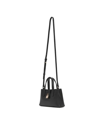 Geanta dama  neagra/aurie, din piele naturala, model 992 B1W32027