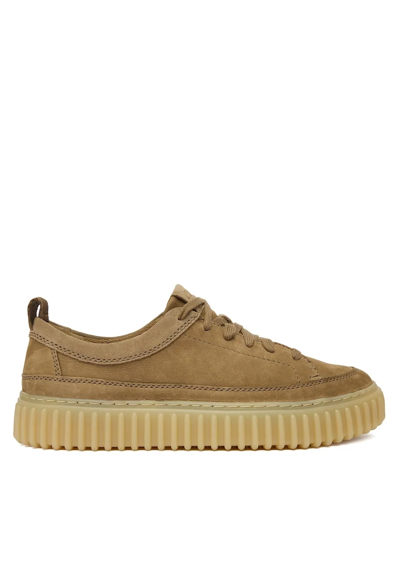Tenisi barbati  Torhill Lace, piele naturala, maro