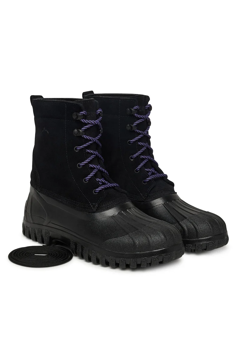Ghete barbati  model BLK Anatra, piele naturala, culoare neagra