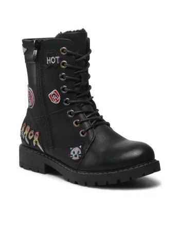 Ghete fete,  piele ecologica, negru,