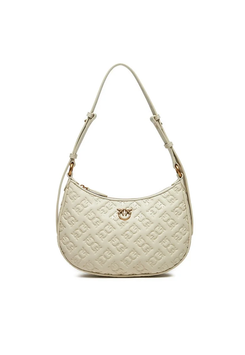 Geanta dama  Bianco Z14Q Half Moon Mini, piele naturala, roz