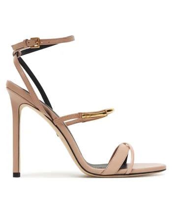 Sandale dama,  piele naturala, nude