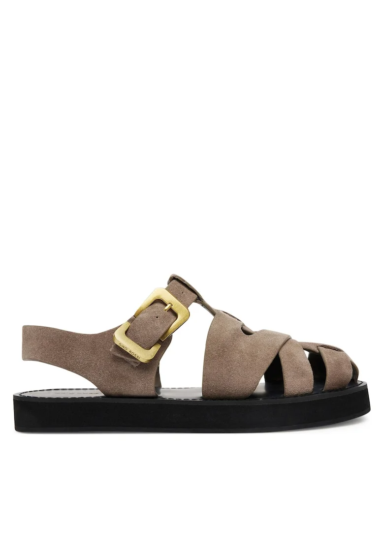 Sandale dama,  piele naturala, maro