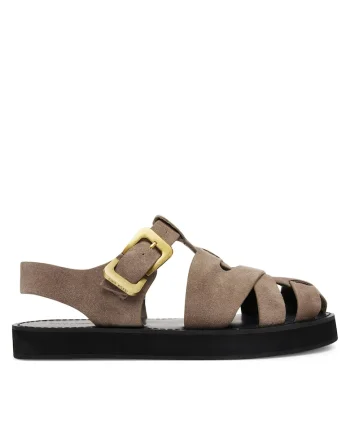 Sandale dama,  piele naturala, maro