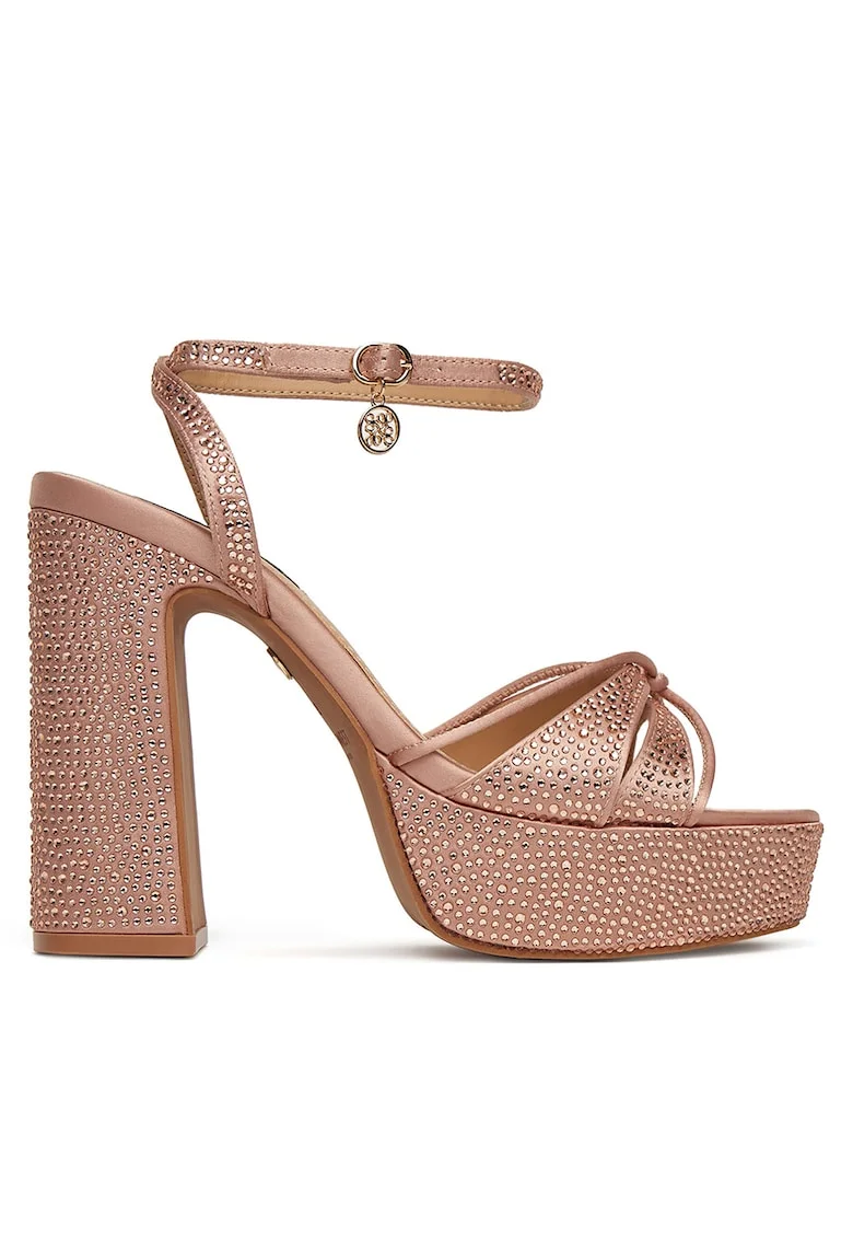 Sandale cu toc dama,  S3SH005-01A, Roz