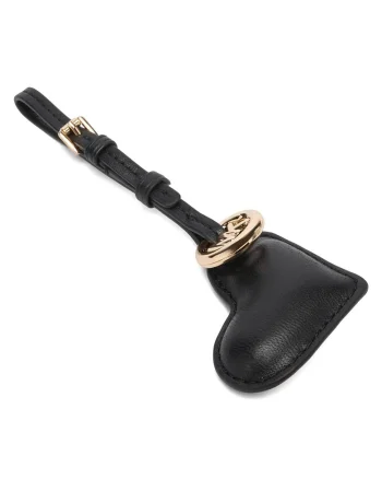 Pandantiv Geanta dama,  neagra, piele naturala