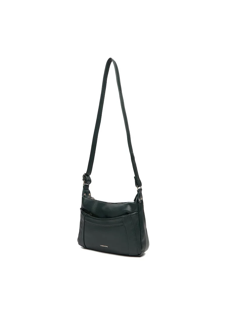 Geanta dama  verde, din tesatura, model C-LSK-L-009-08