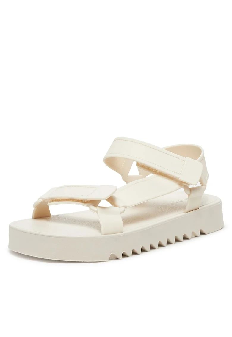 Sandale dama,  CT0613-71, bej, plastic