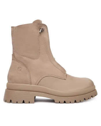 Ghete dama  bej, piele naturala, 341 1-25253-45