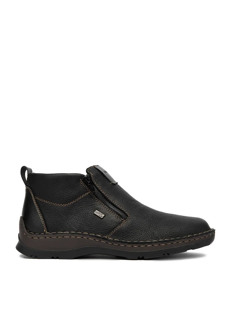 Ghete barbati  piele naturala, negru, 05398-00