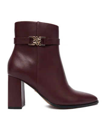 Botine dama CEO-NASIRA-01,  Textil, Bordeaux