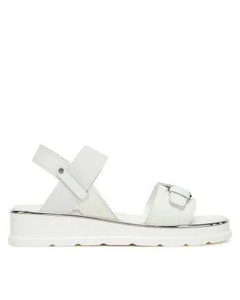 Sandale dama,  RST-HANA-02, piele naturala, alb