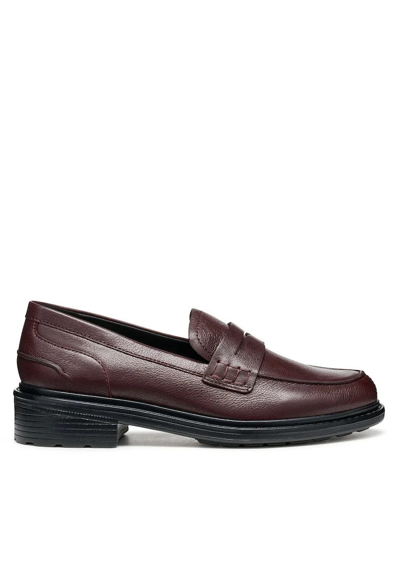 Mocasini dama  Wine D Walk Pleasure, piele naturala, culoare vin