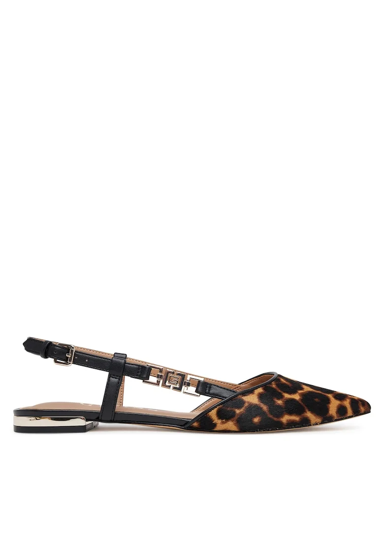 Sandale dama,  piele naturala, negru/maro