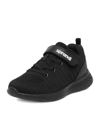 Pantofi copii,  baieti, negru, tesatura