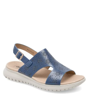 Sandale dama,  bleumarin, plastic