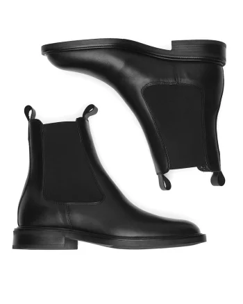 Botine dama CEO-PETRA-124,  Piele naturala, Negru