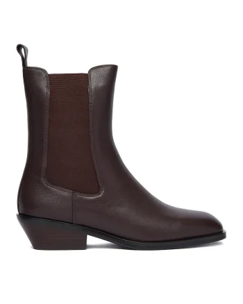 Botine dama CEO-AIDA-212-702-2,  Piele naturala, Maro