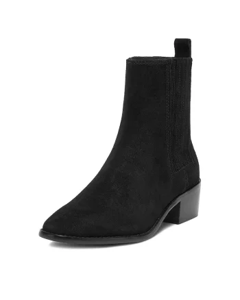 Botine dama CEO-LILI-R25SS07312,  Piele naturala, Negru