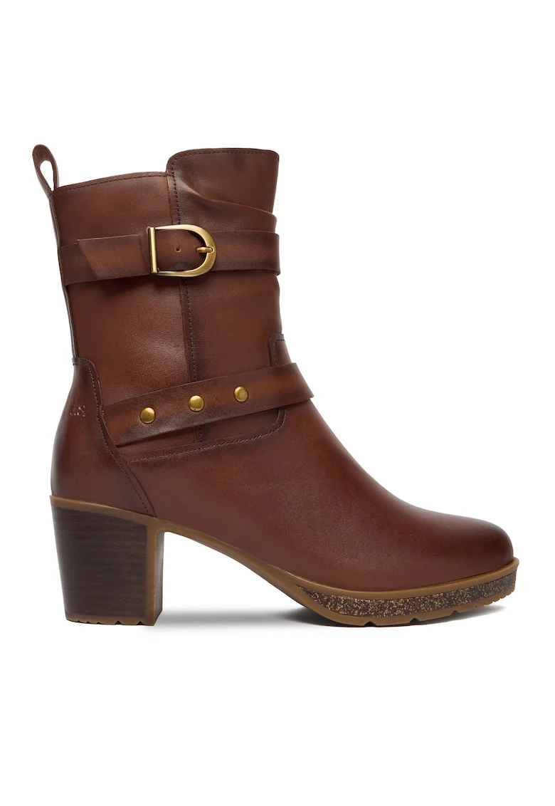 Botine dama,  model 370 Gloria, piele naturala, maro