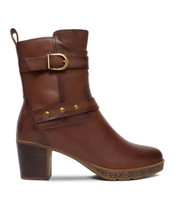 Botine dama,  model 370 Gloria, piele naturala, maro