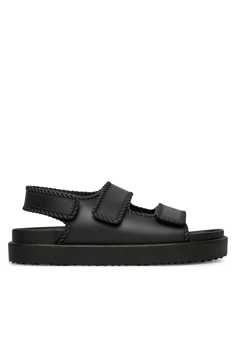 Sandale dama,  model CT0613-76, negru, plastic